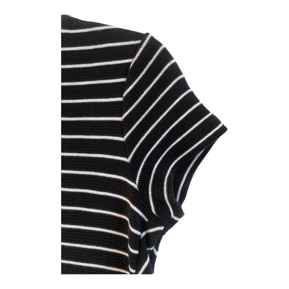 J Jill Striped Black and White Striped Dress - Picture 3 of 5